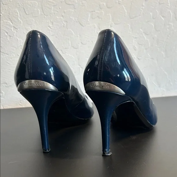 Calvin Klein Navy Gayle Stilleto Pointed-Toe Heels - Women - Picture 4 of 10